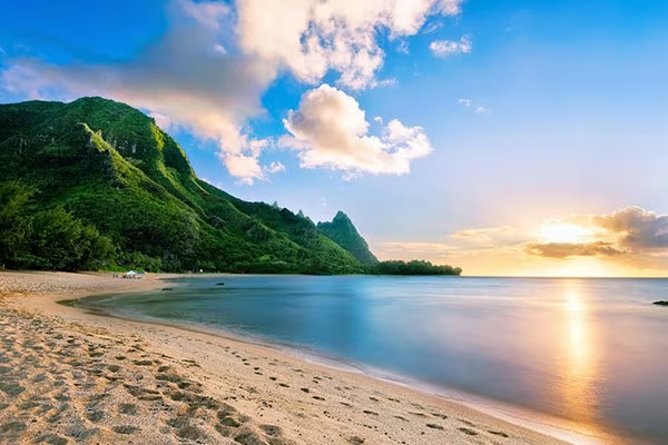 Kauai coastline and activities